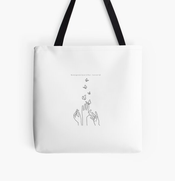 boygenius -- "the record" cover line art All Over Print Tote Bag RB0208 product Offical boygenius Merch