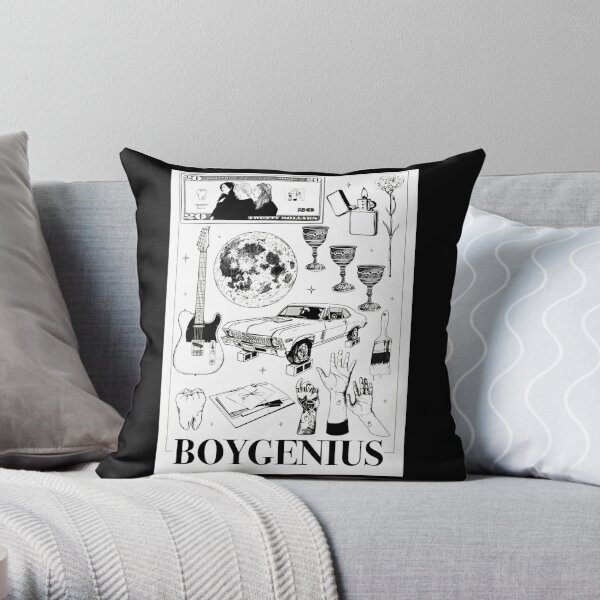boygenius illustrations Throw Pillow RB0208 product Offical boygenius Merch