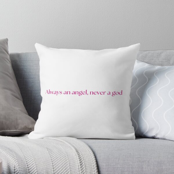Always an Angel, Never a God: Embracing boygenius' Soulful Melody Throw Pillow RB0208 product Offical boygenius Merch