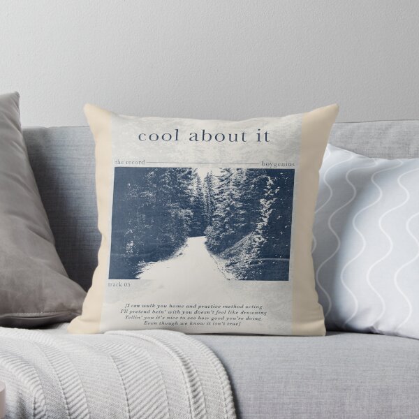 cool about it by boygenius Throw Pillow RB0208 product Offical boygenius Merch