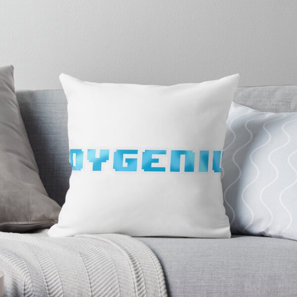 boygenius pixel blue Throw Pillow RB0208 product Offical boygenius Merch