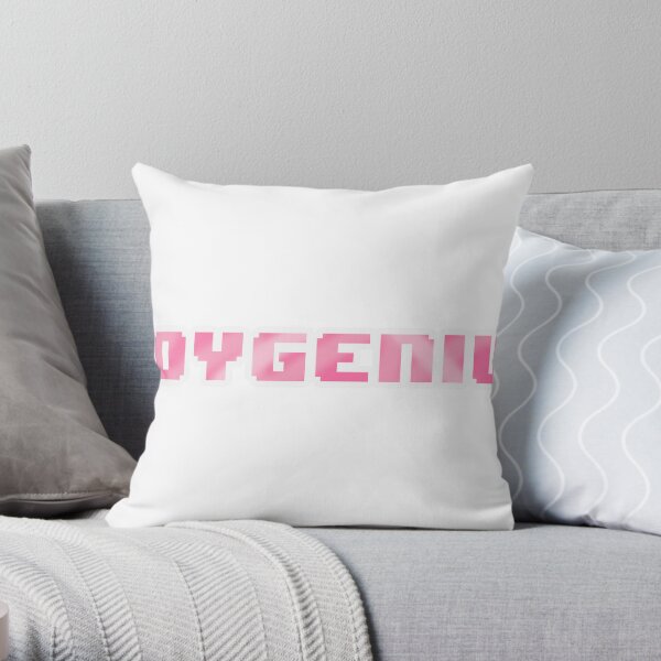 boygenius pixel pink Throw Pillow RB0208 product Offical boygenius Merch