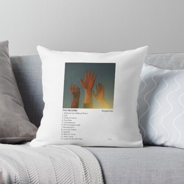 boygenius - the record Poster Throw Pillow RB0208 product Offical boygenius Merch