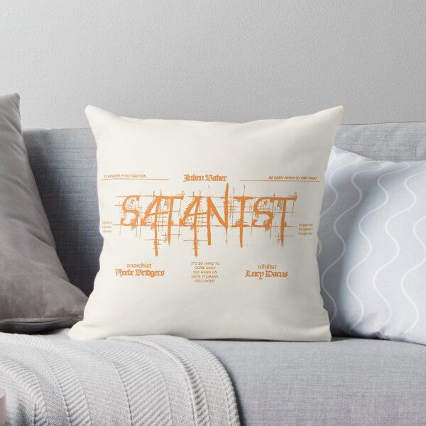 boygenius Satanist Throw Pillow RB0208 product Offical boygenius Merch