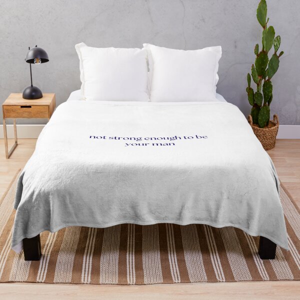 'Not Strong Enough to Be Your Man' by Boygenius Throw Blanket RB0208 product Offical boygenius Merch