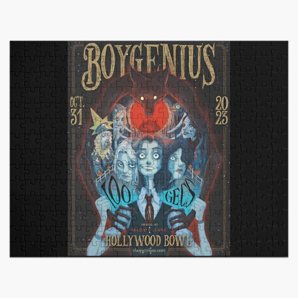 Boygenius live at Hollywood Bowl, Halloween 2023, poster Jigsaw Puzzle RB0208 product Offical boygenius Merch