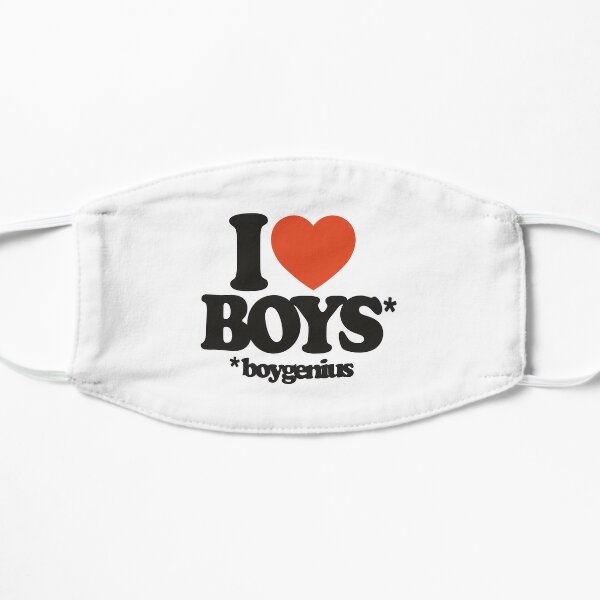 i love boys (boygenius) Flat Mask RB0208 product Offical boygenius Merch